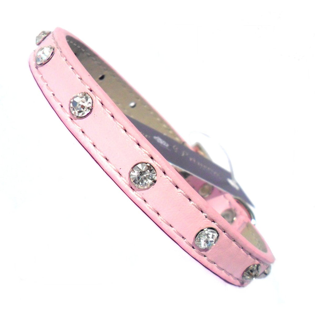 Baby Diamante Crystal Collar for Small Dogs & Puppies - Pink Sparkle Glamour