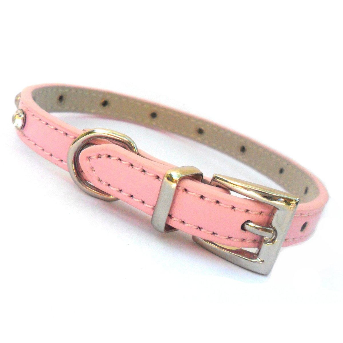 Baby Diamante Crystal Collar for Small Dogs & Puppies - Pink Sparkle Glamour